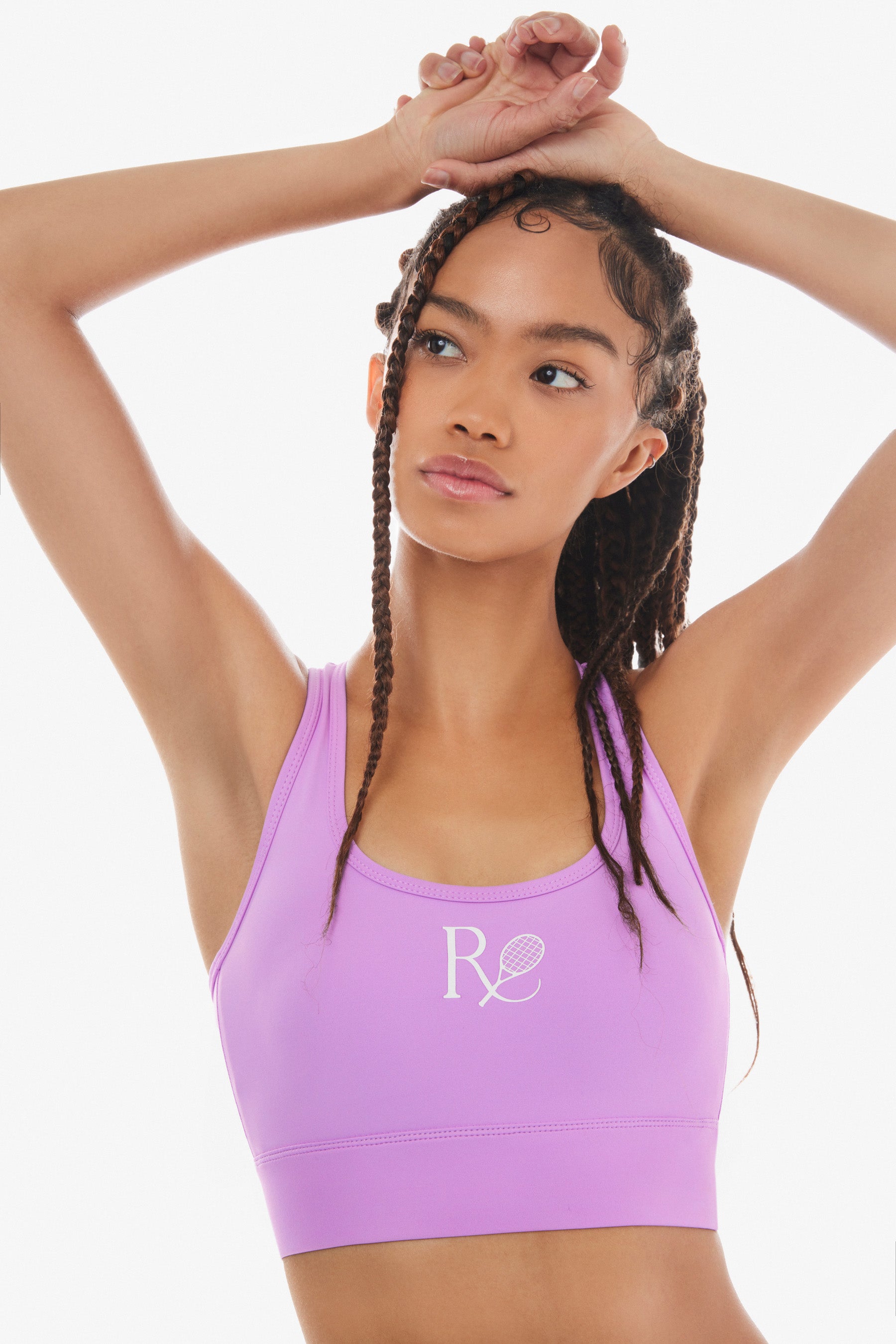 Long Line Sports Bra / Lavender