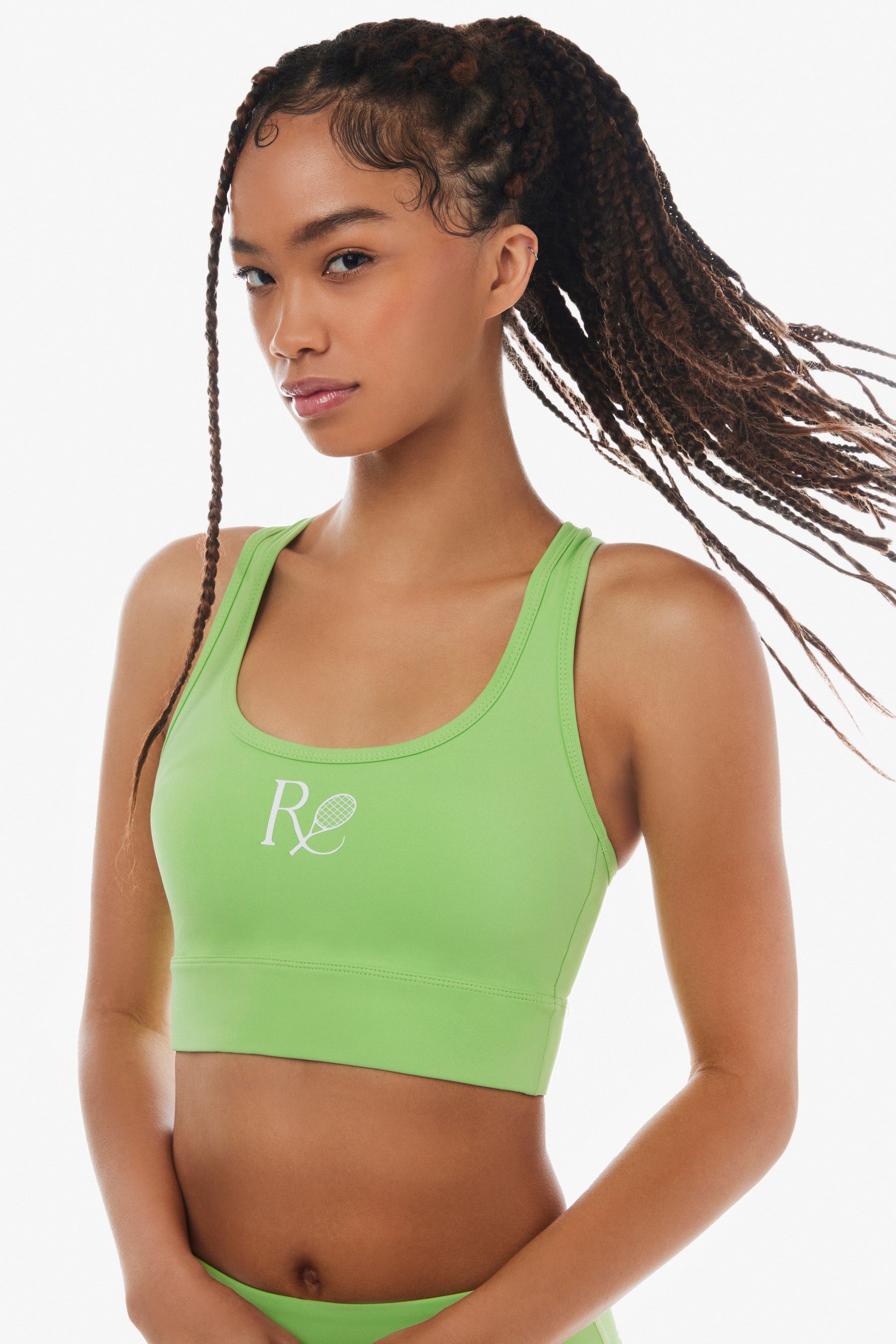 Long Line Sports Bra Mint Green