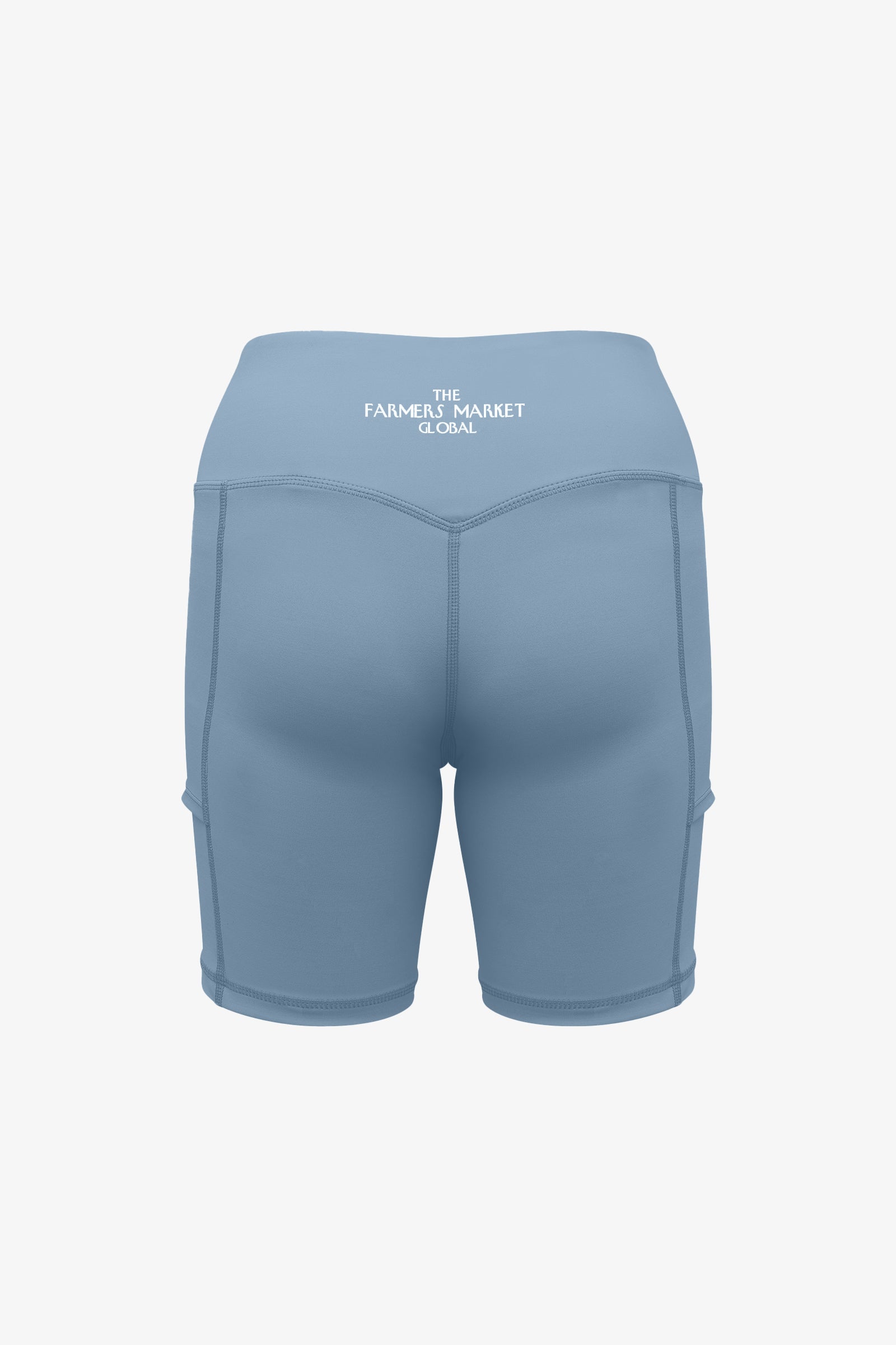 Ball Pocket Biker Shorts / Oxford Blue