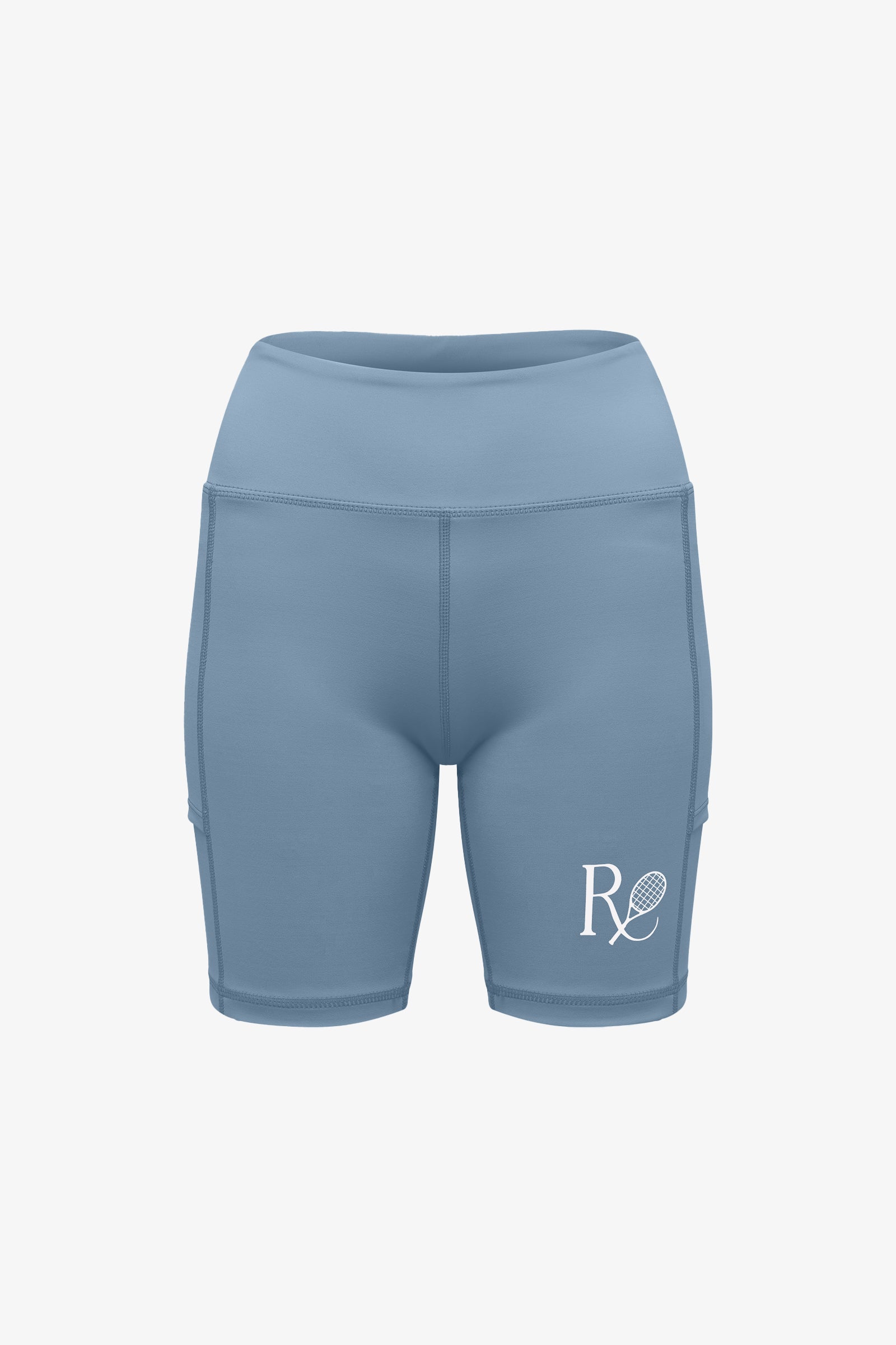 Ball Pocket Biker Shorts / Oxford Blue