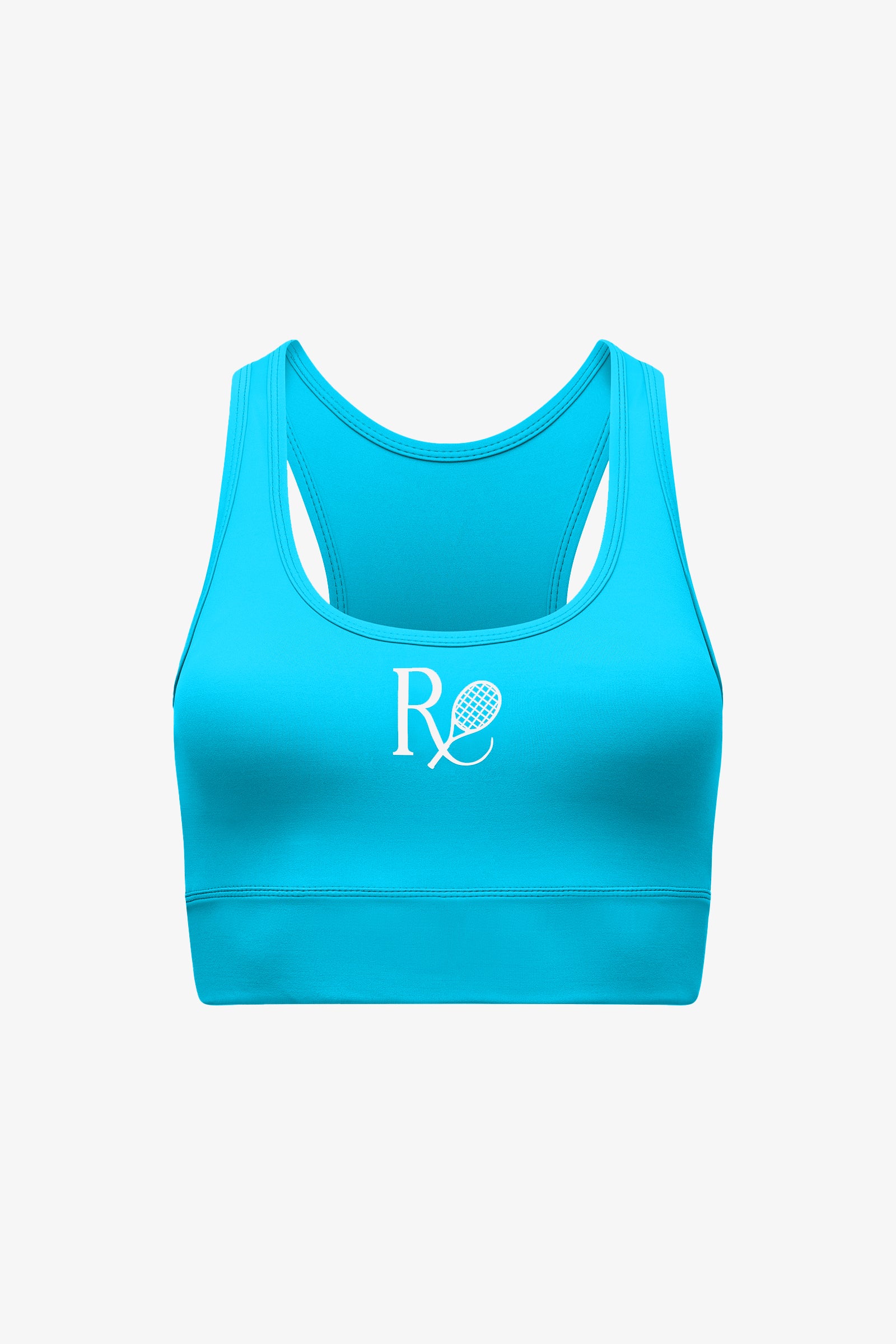 Long Line Sports Bra / Mykonos Blue