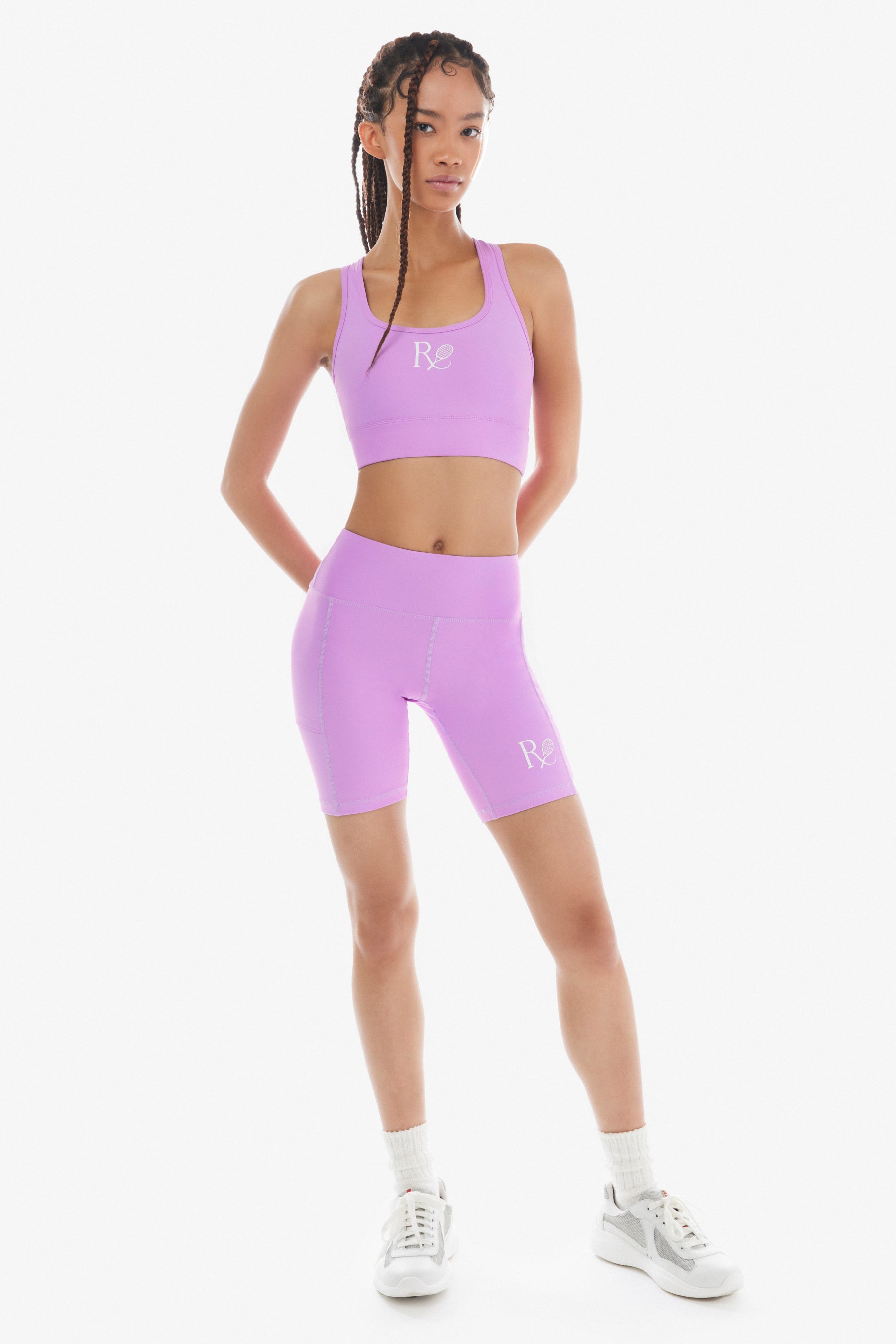 Long Line Sports Bra / Lavender