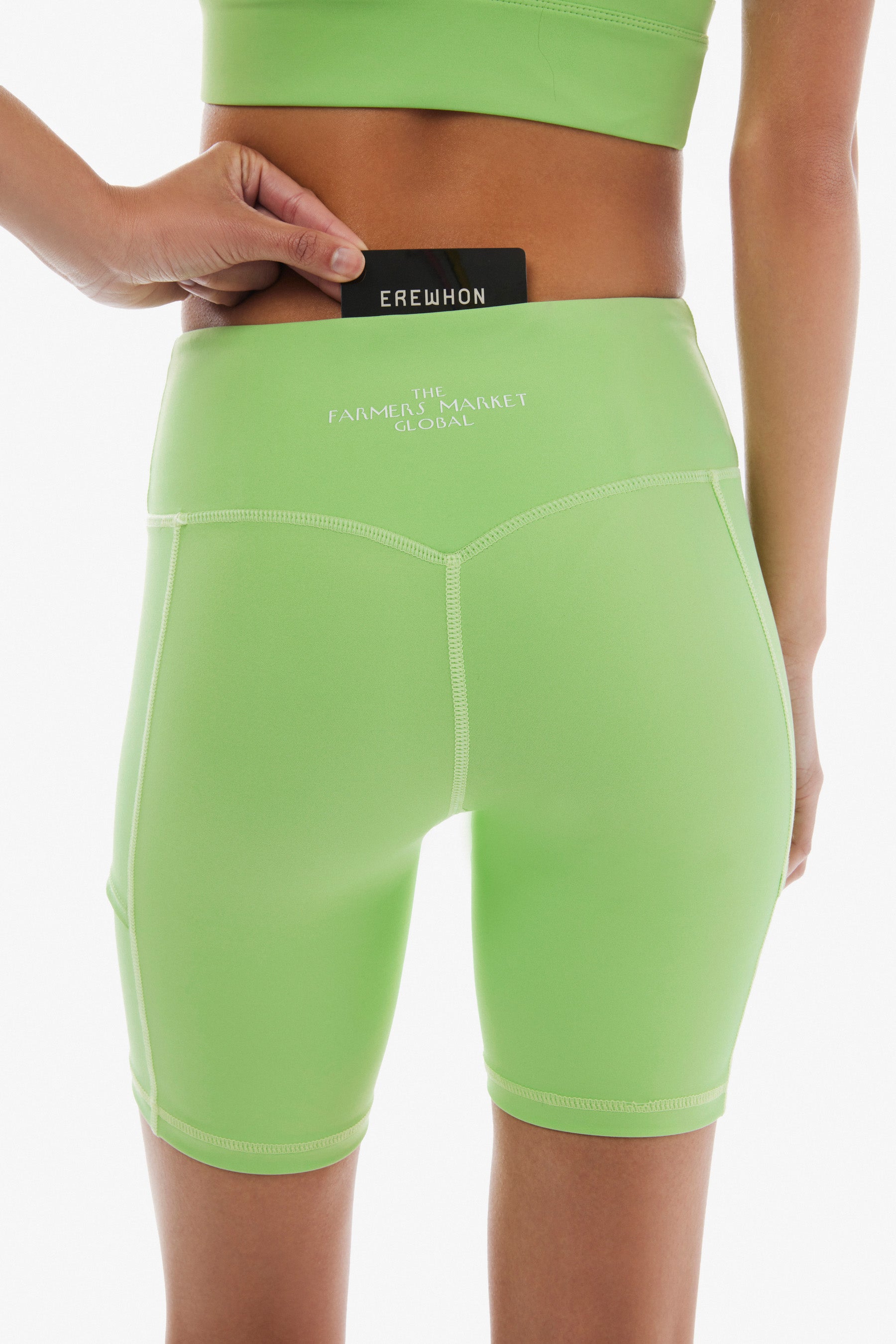 Ball Pocket Biker Shorts / Mint Green