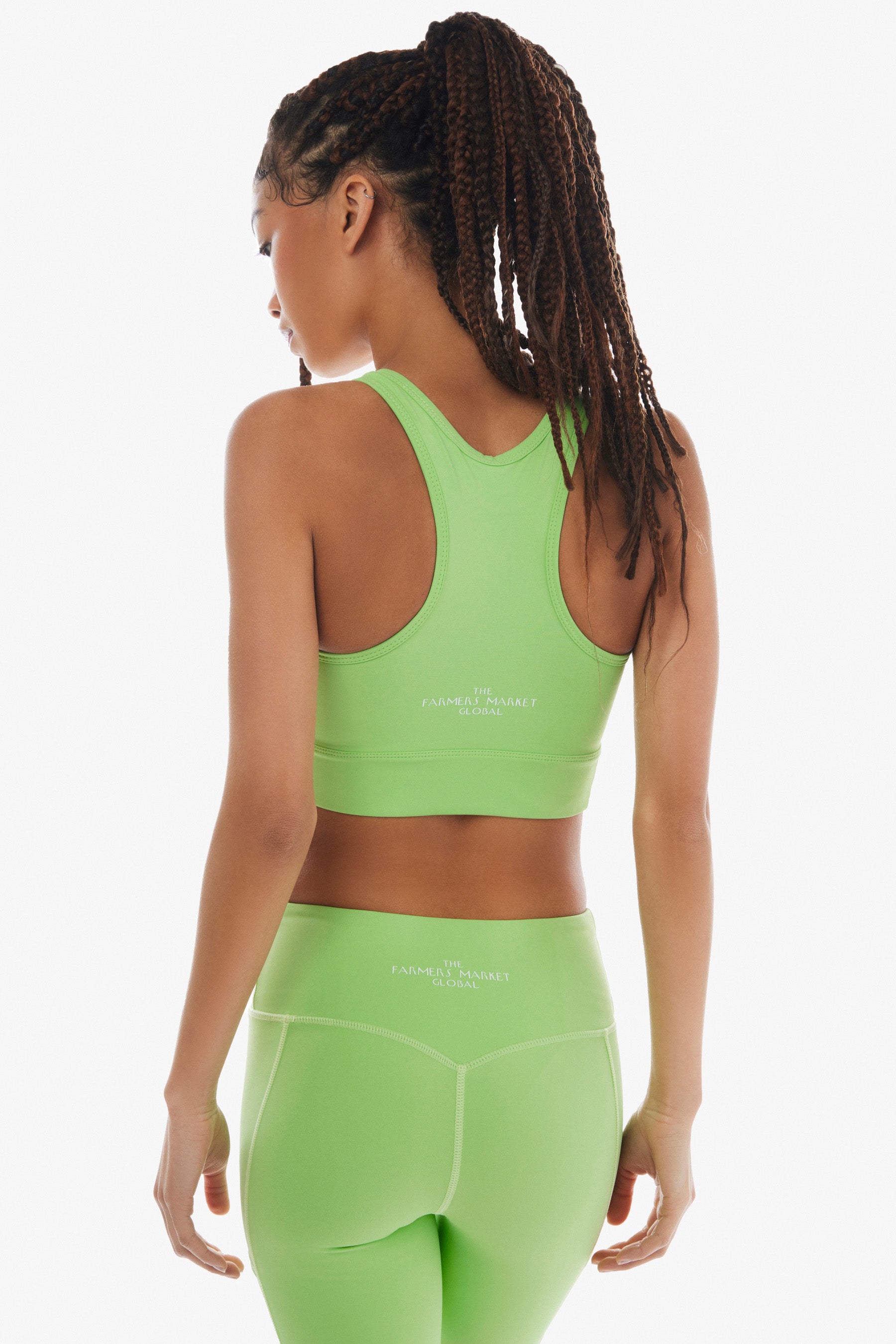 Long Line Sports Bra / Mint Green