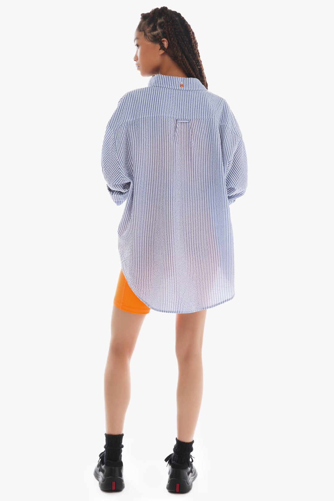 One Love Shirt / Blue Seersucker