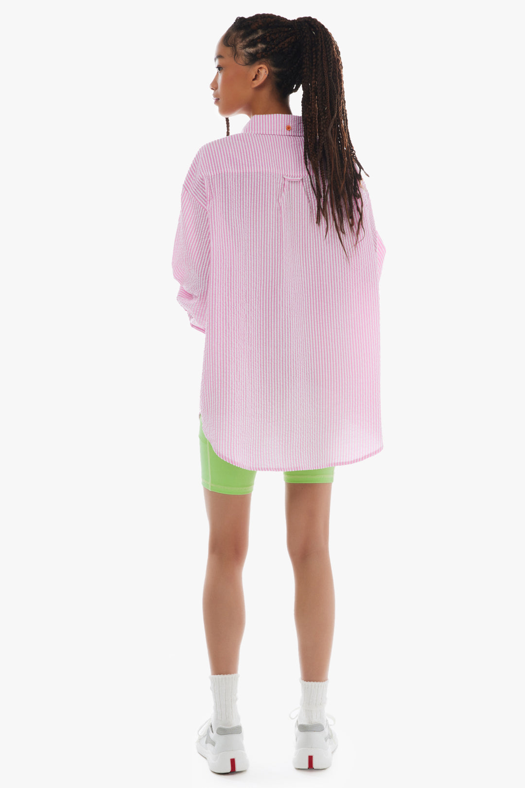 One Love Shirt / Pink Seersucker
