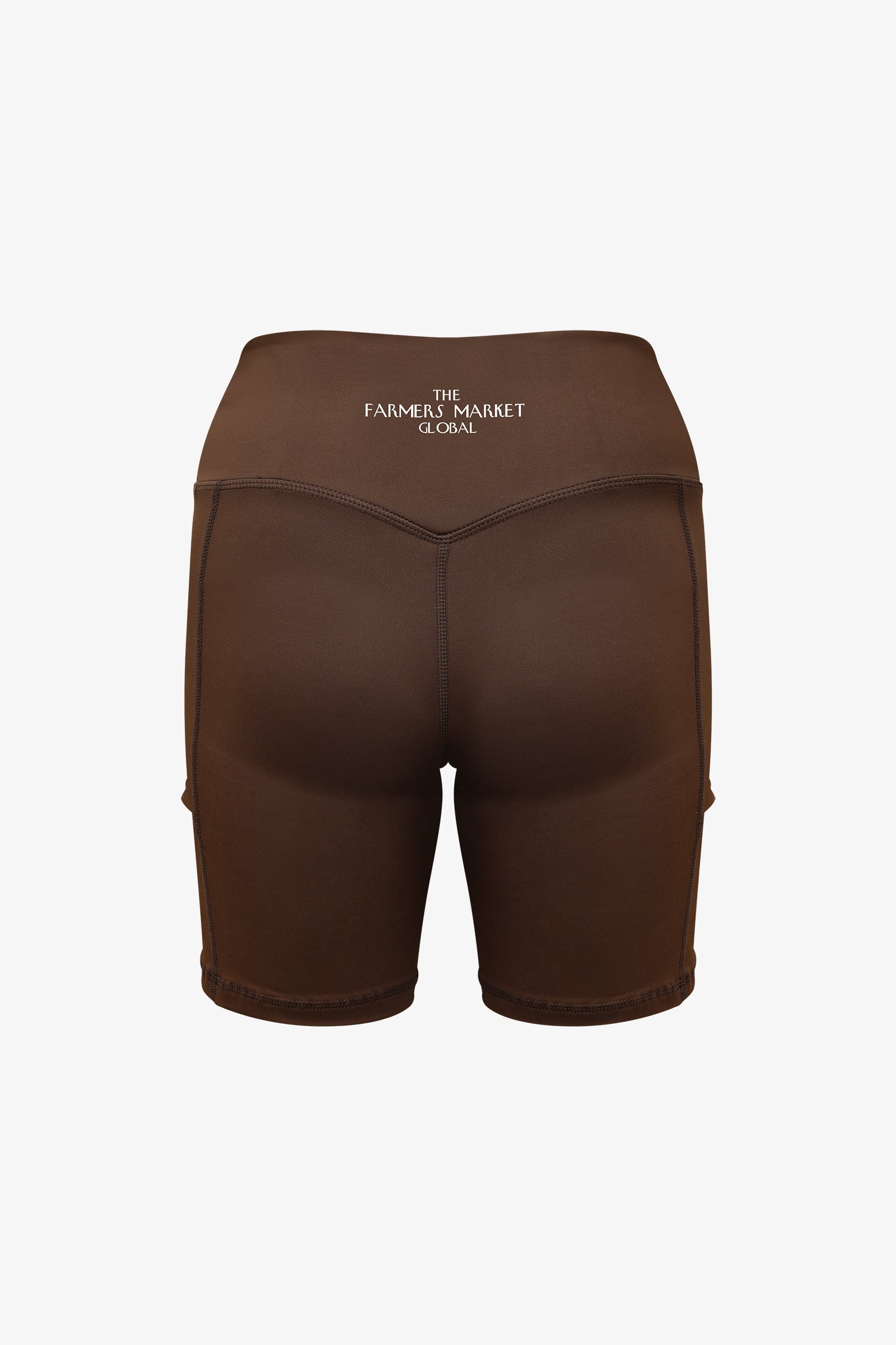 Ball Pocket Biker Shorts / Brown