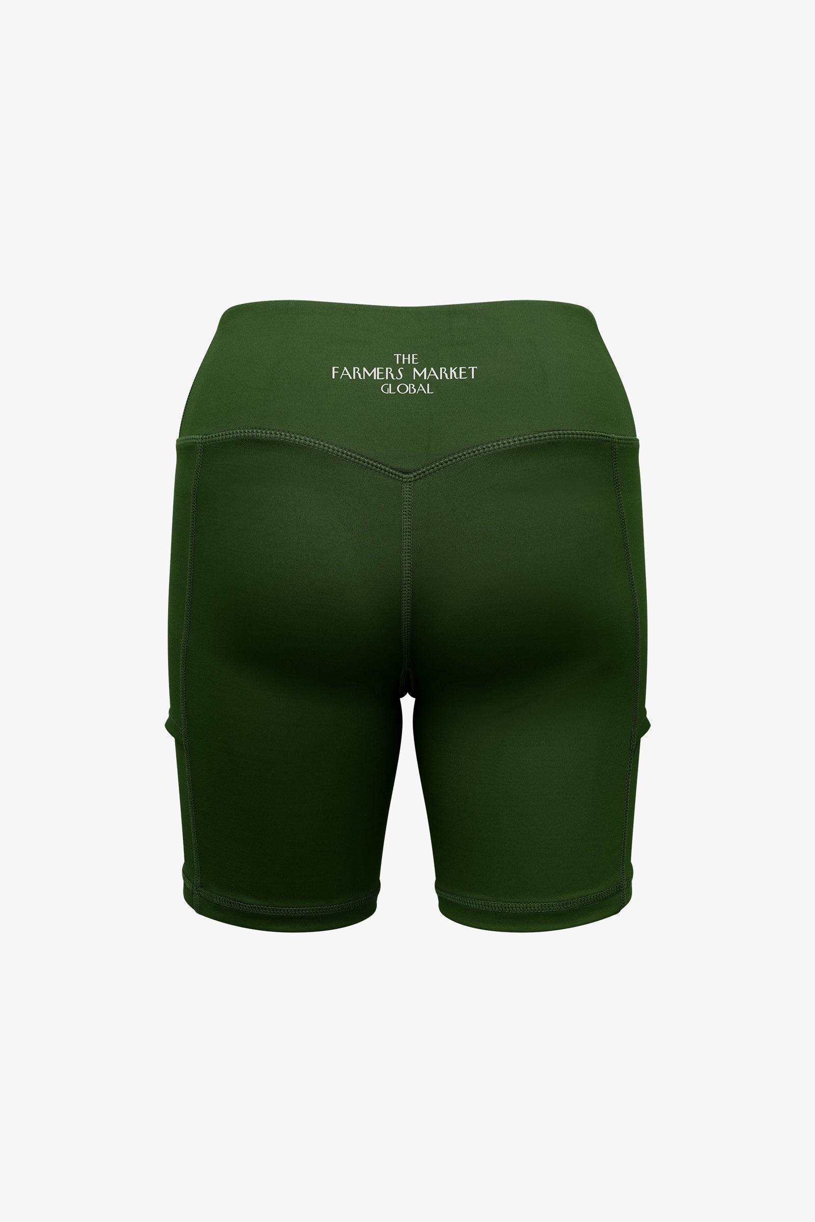 Ball Pocket Biker Shorts / Dark Green