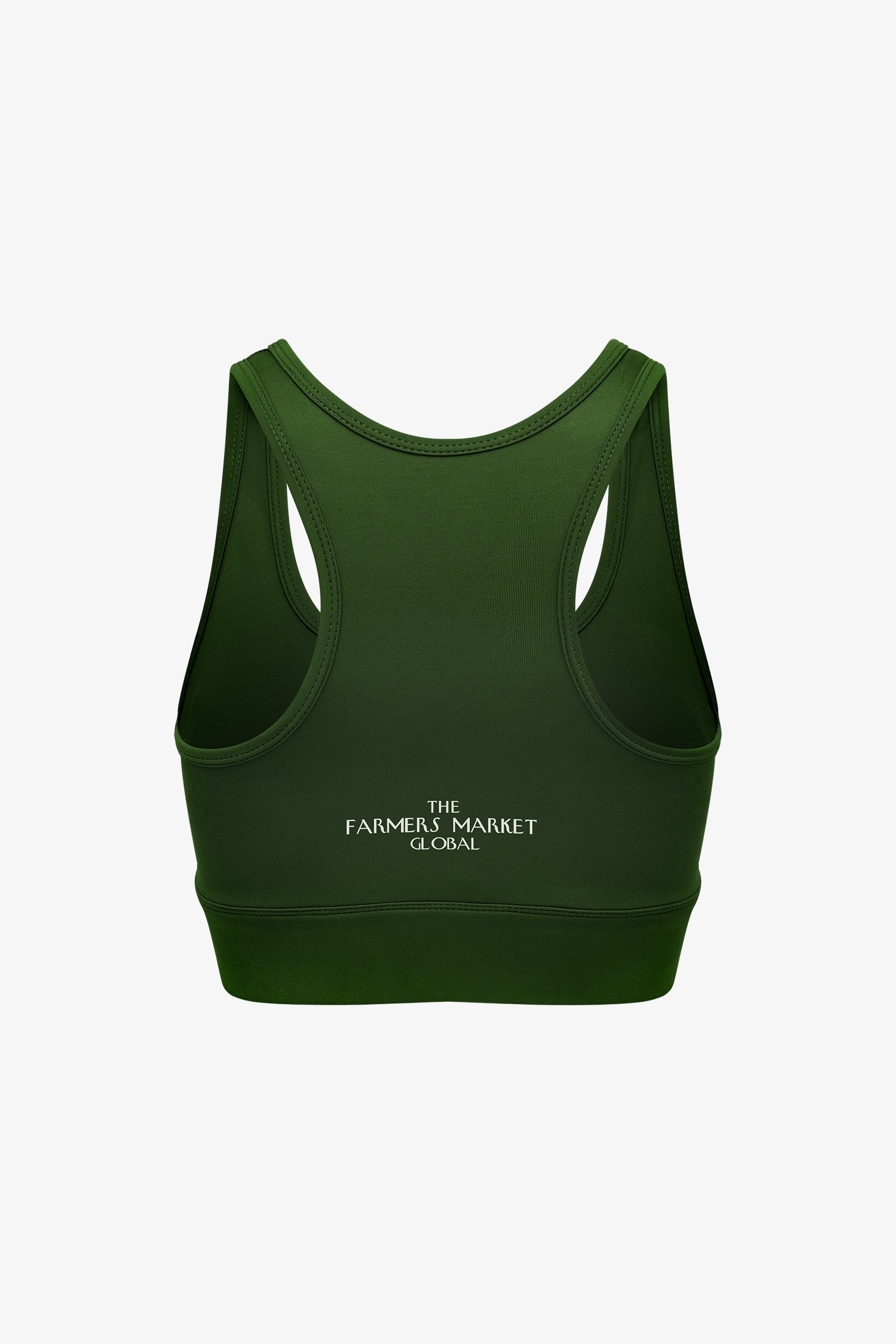 Longline Sports Bra / Dark Green – The Farmers Market Global