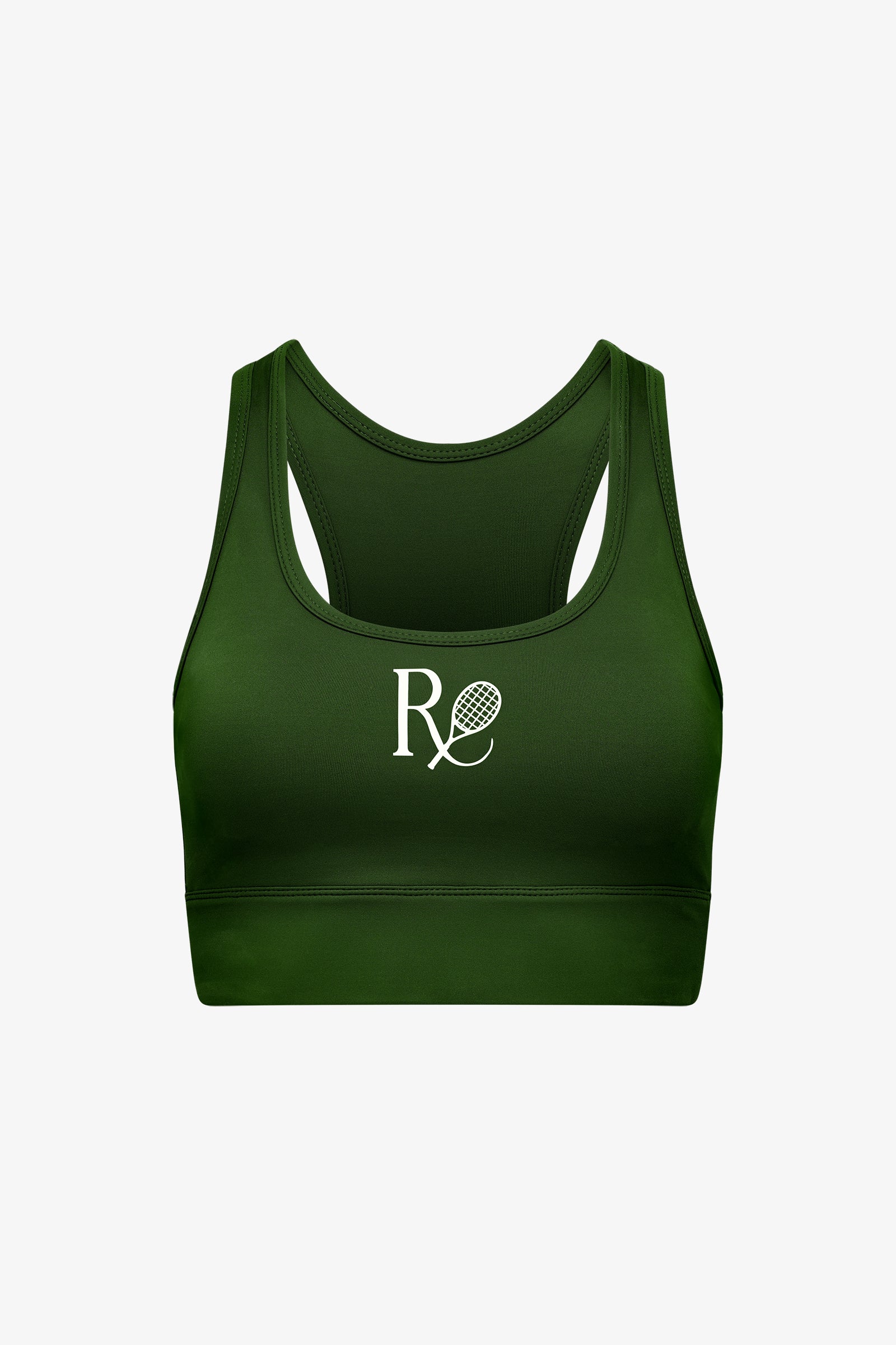 Longline Sports Bra / Dark Green