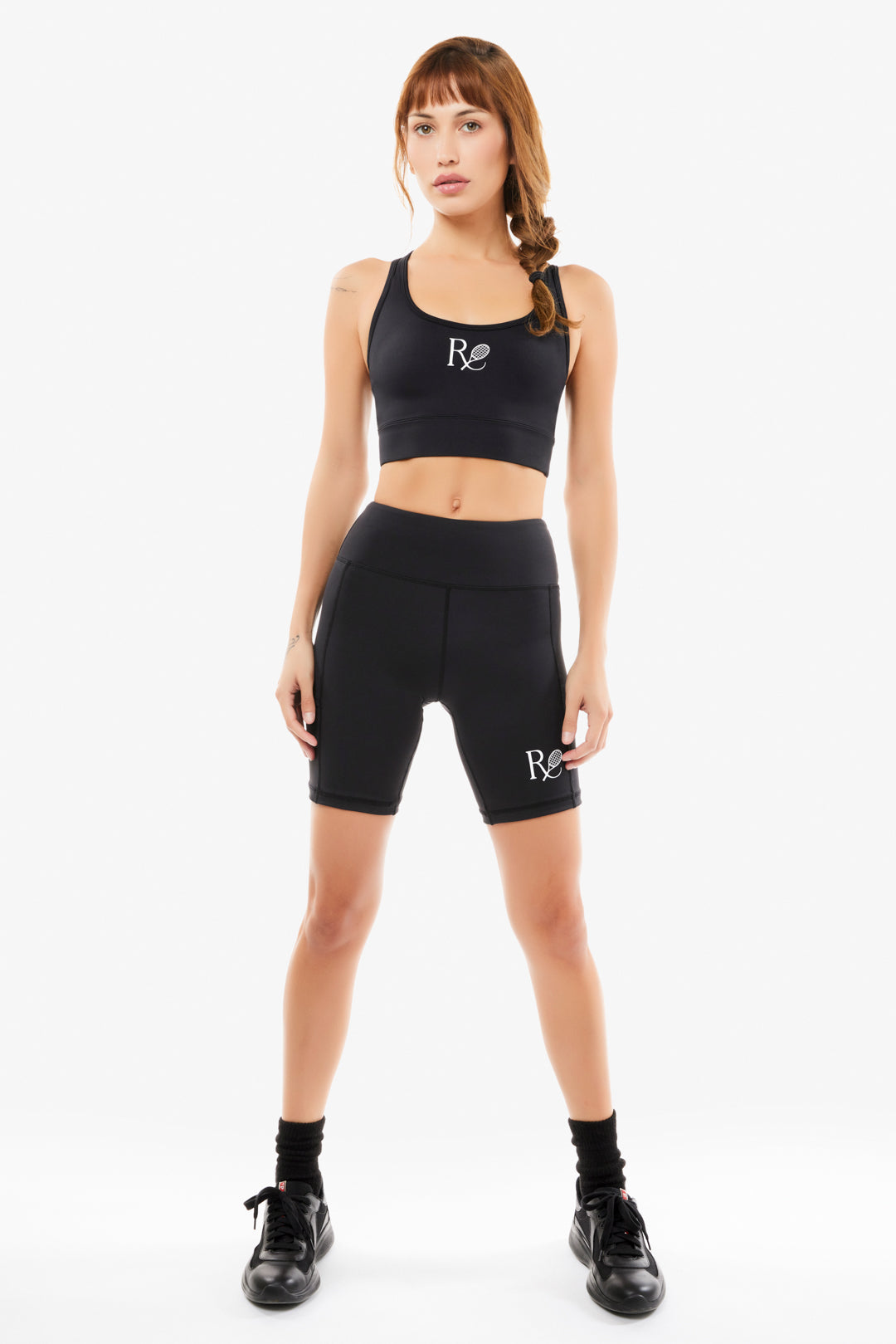 Ball Pocket Biker Shorts / Black