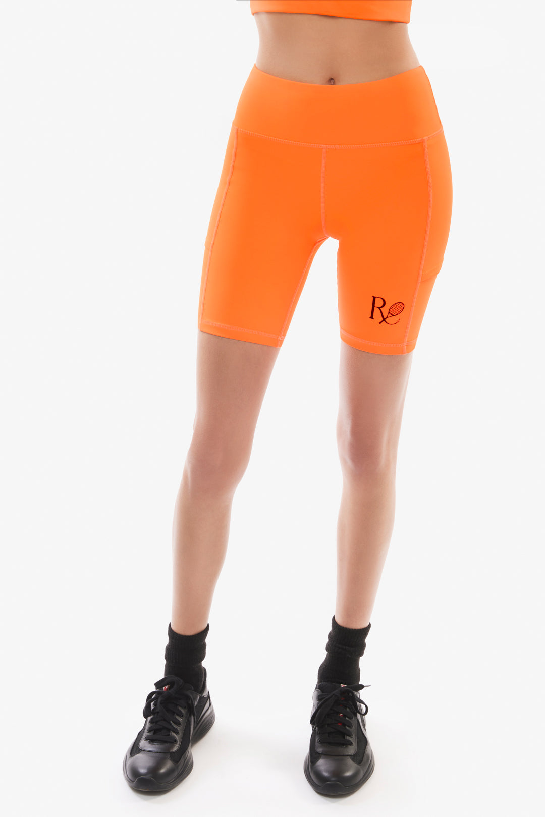 Ball Pocket Biker Shorts / Blaze Orange
