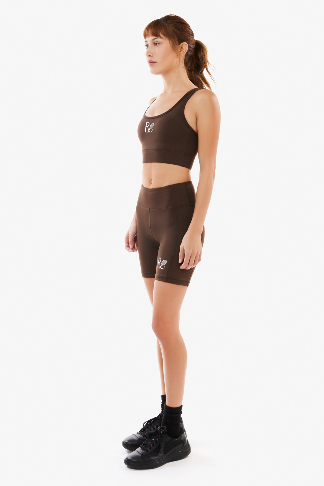 Ball Pocket Biker Shorts / Brown