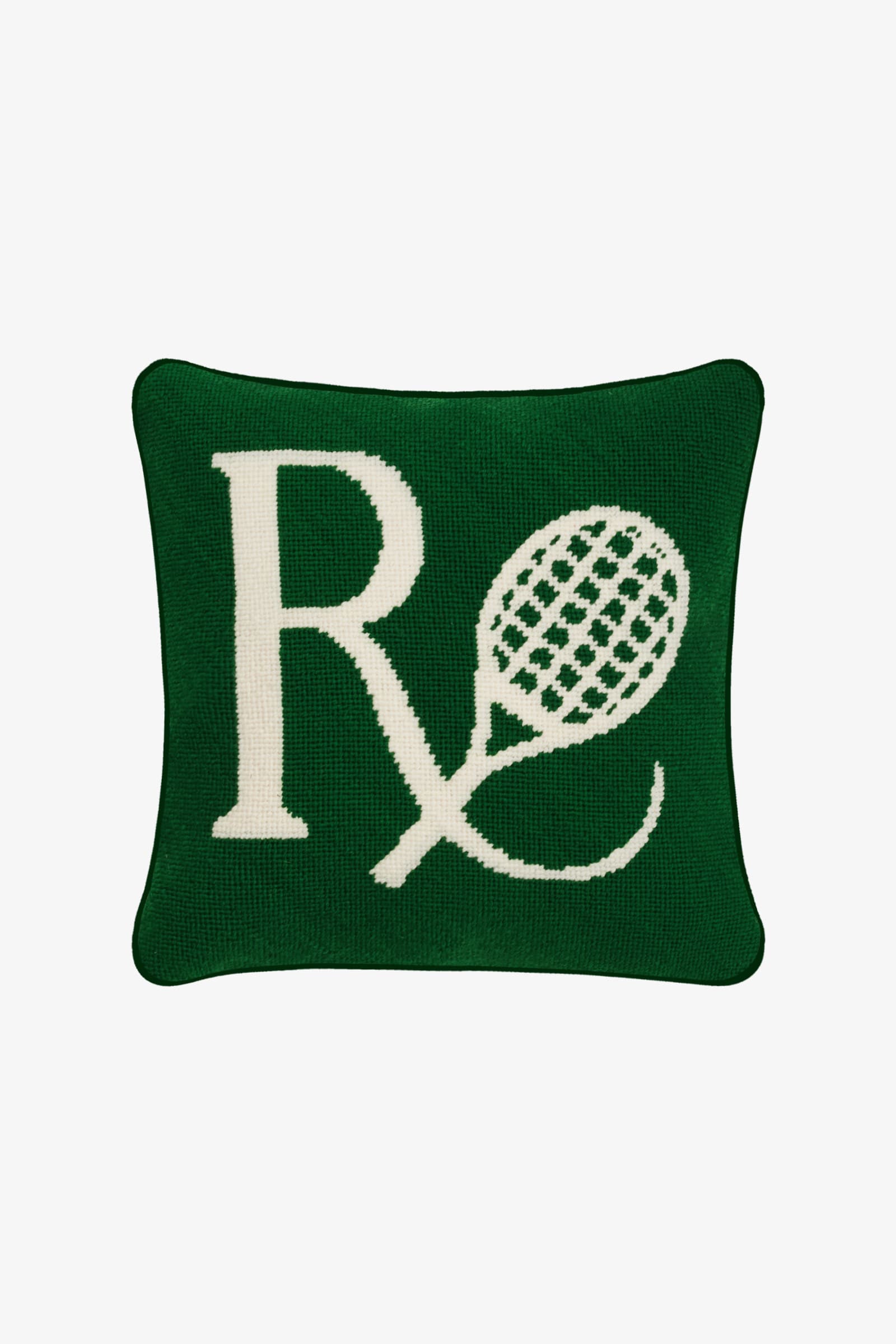Prescription Logo Needlepoint Pillow