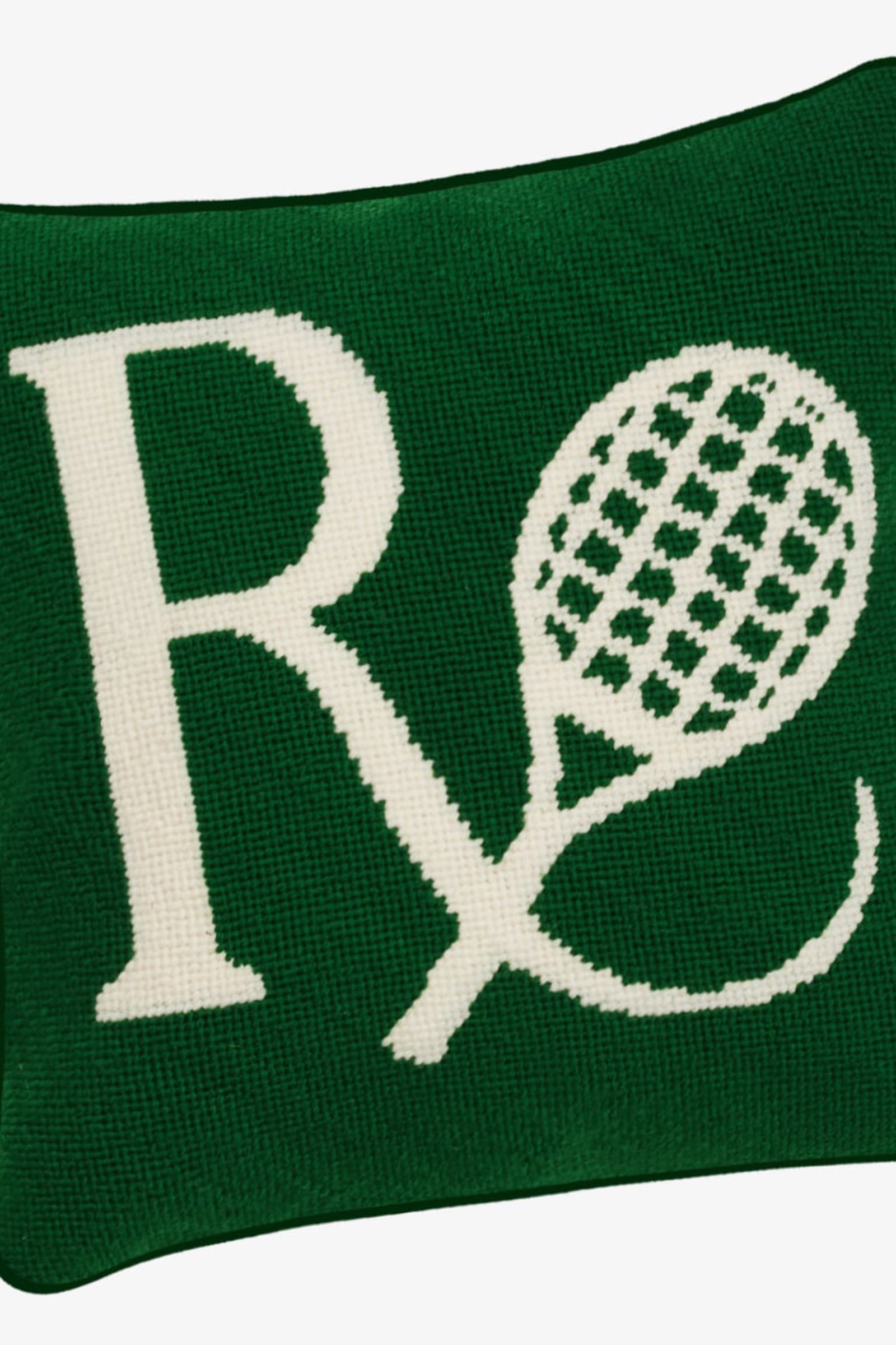 Prescription Logo Needlepoint Pillow
