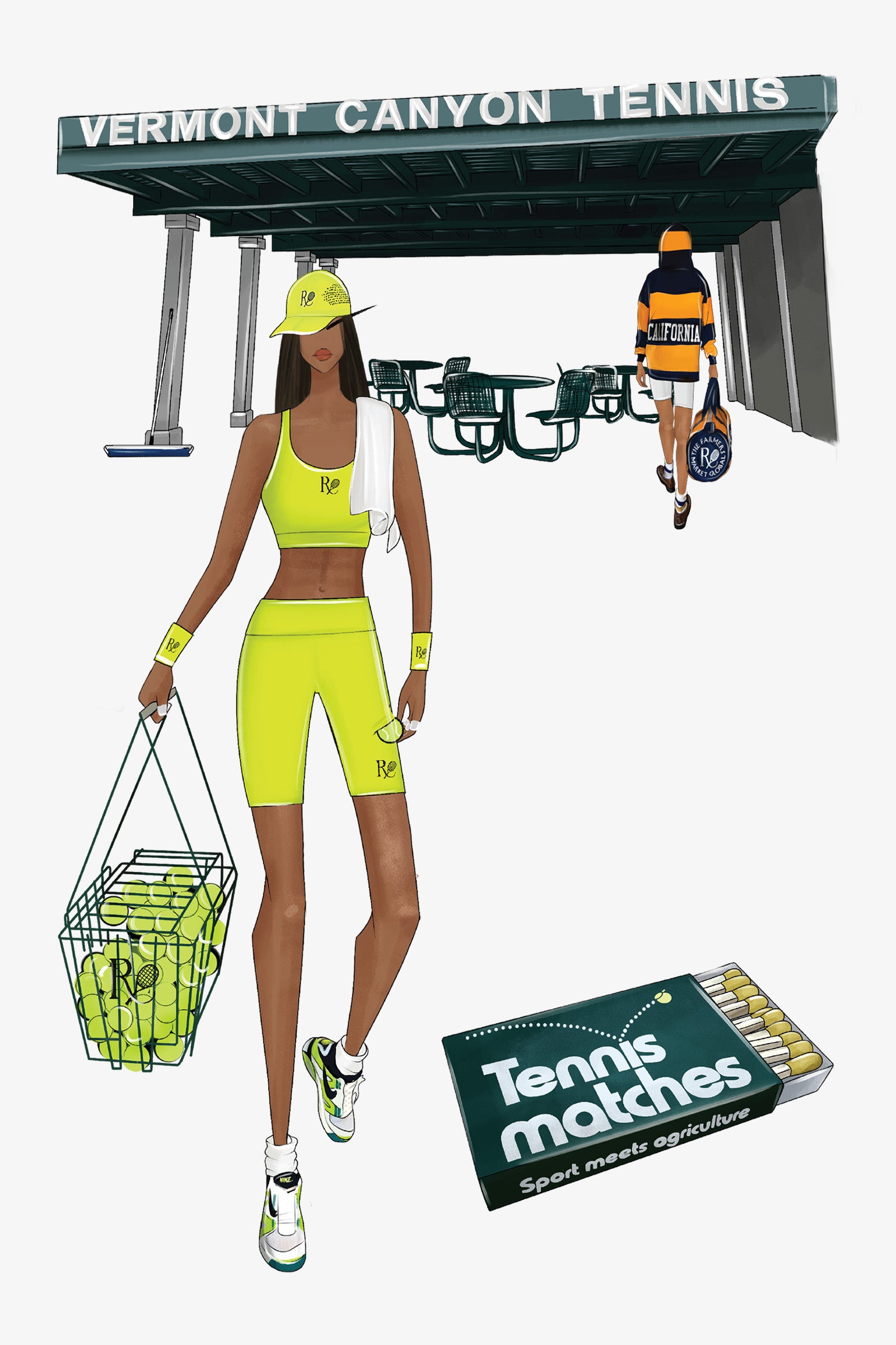 Ball Pocket Biker Shorts / Volt Yellow