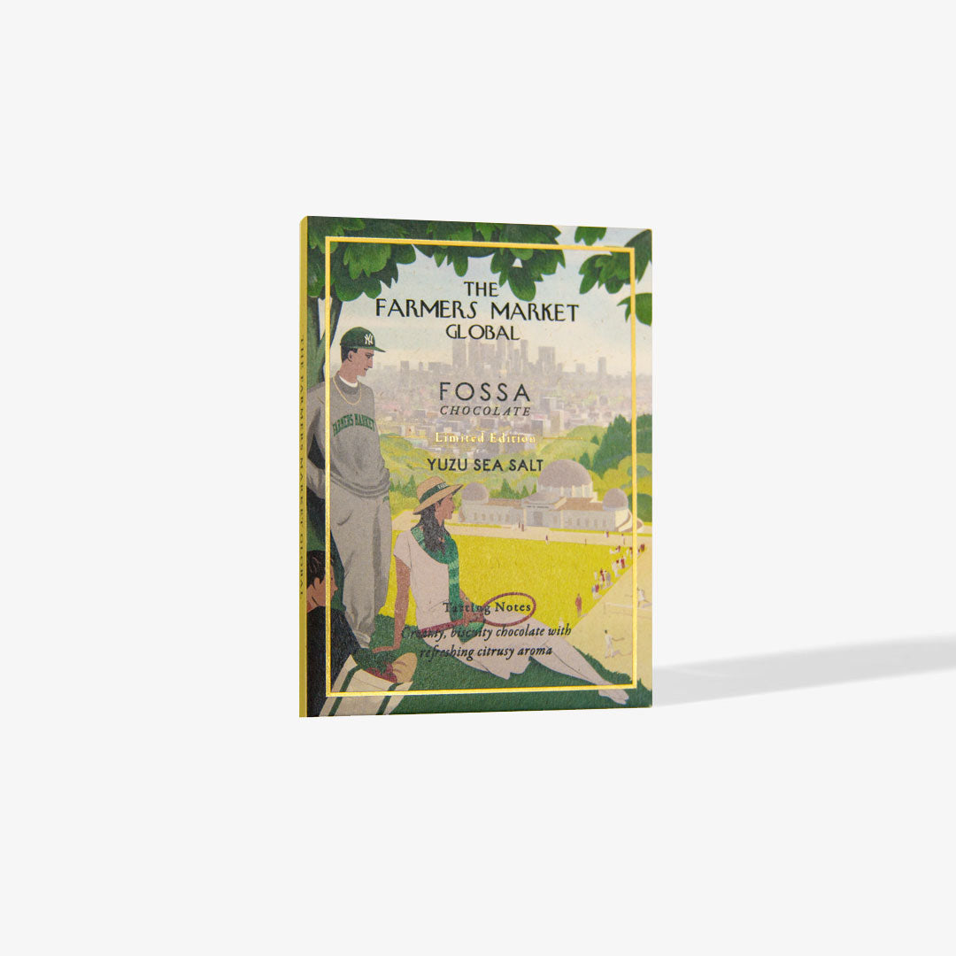 The Farmers Market Global Organic Dark Milk Chocolate Yuzu Sea Salt Limited Edition